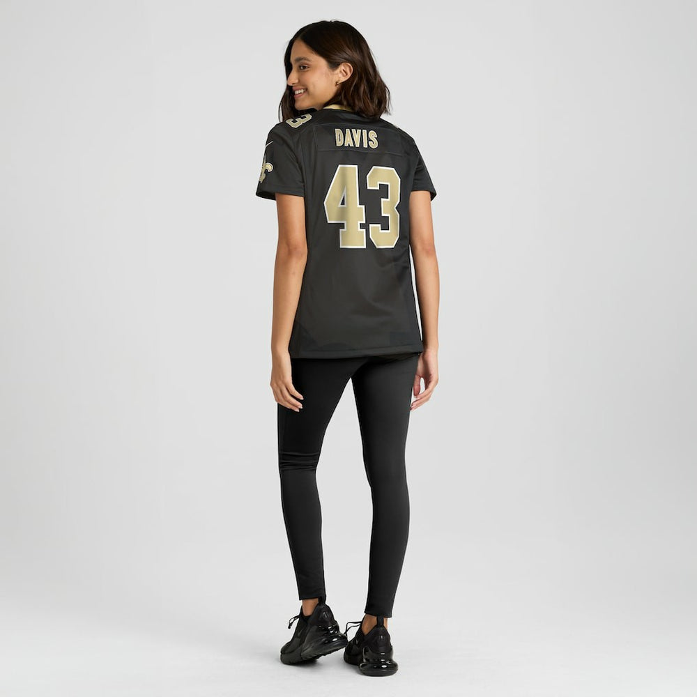 Michael Davis New Orleans Saints Women's Team Game Jersey Black | Nike for Sale