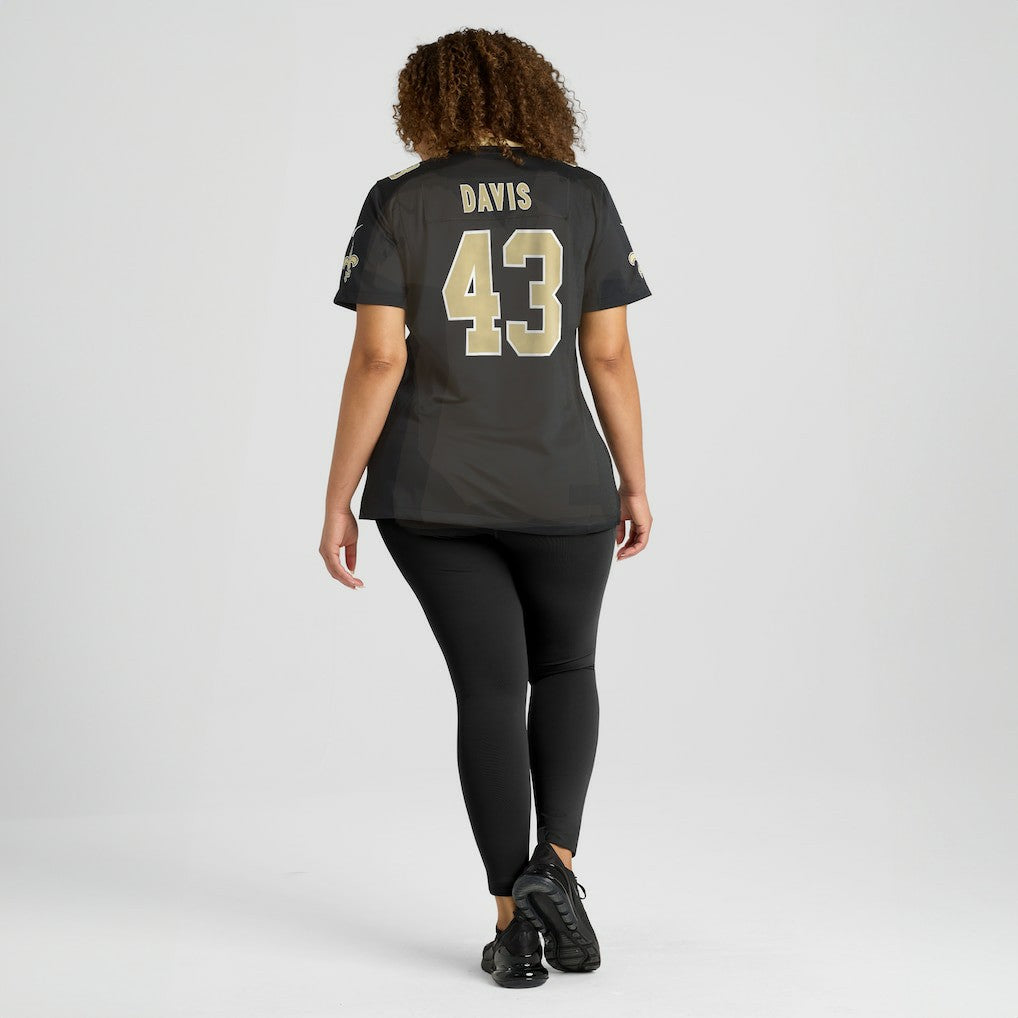 Michael Davis New Orleans Saints Women's Team Game Jersey Black | Nike for Sale
