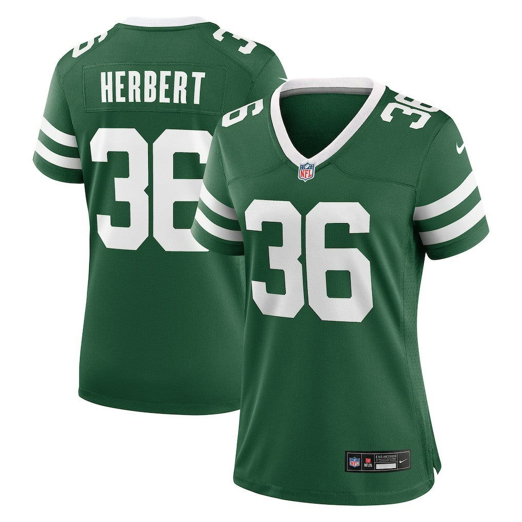 Khalil Herbert New York Jets Women's Team Game Jersey Legacy Green | Nike for Sale