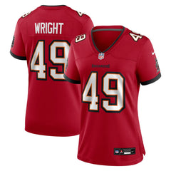 Owen Wright Tampa Bay Buccaneers Women's Team Game Jersey Red | Nike for Sale