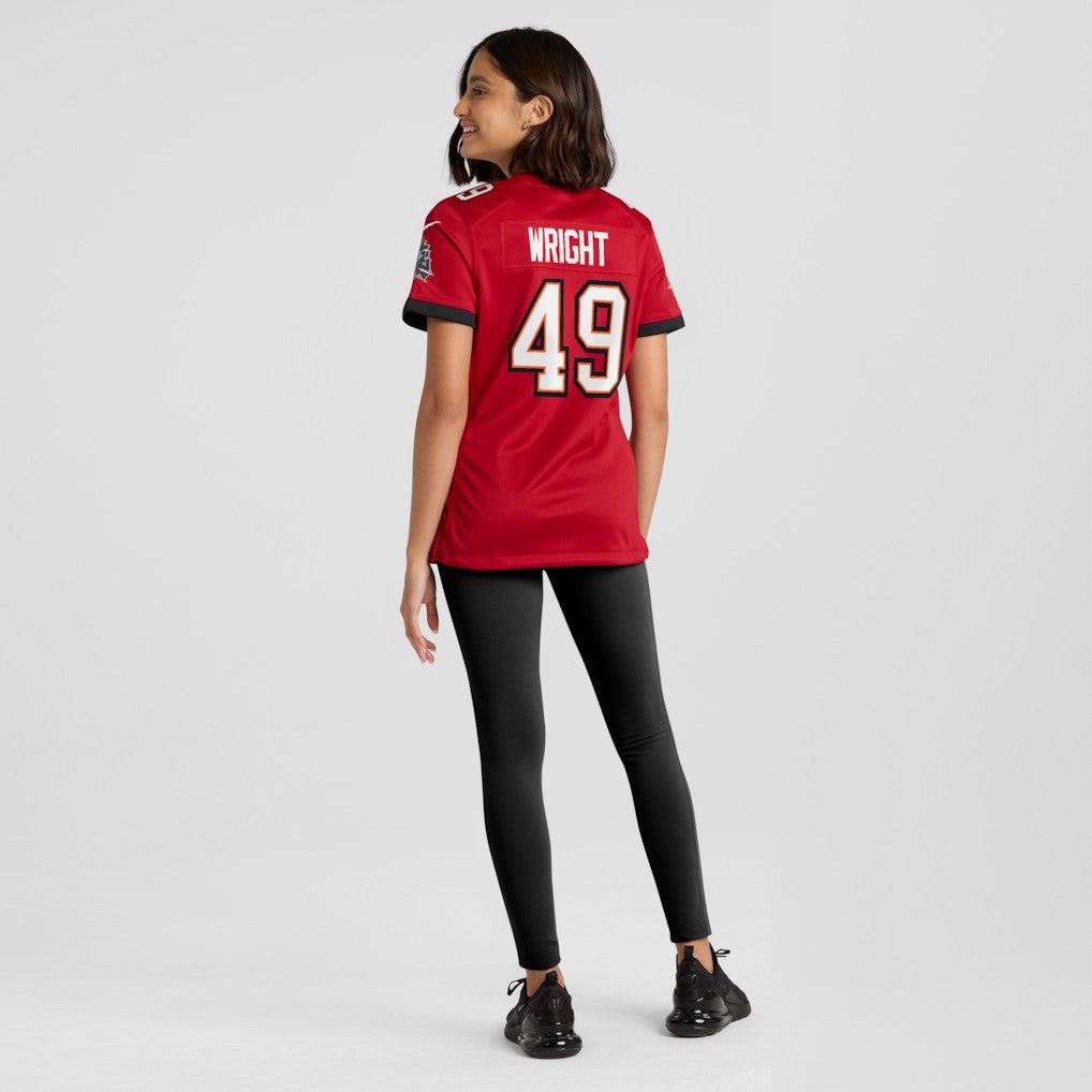 Owen Wright Tampa Bay Buccaneers Women's Team Game Jersey Red | Nike for Sale
