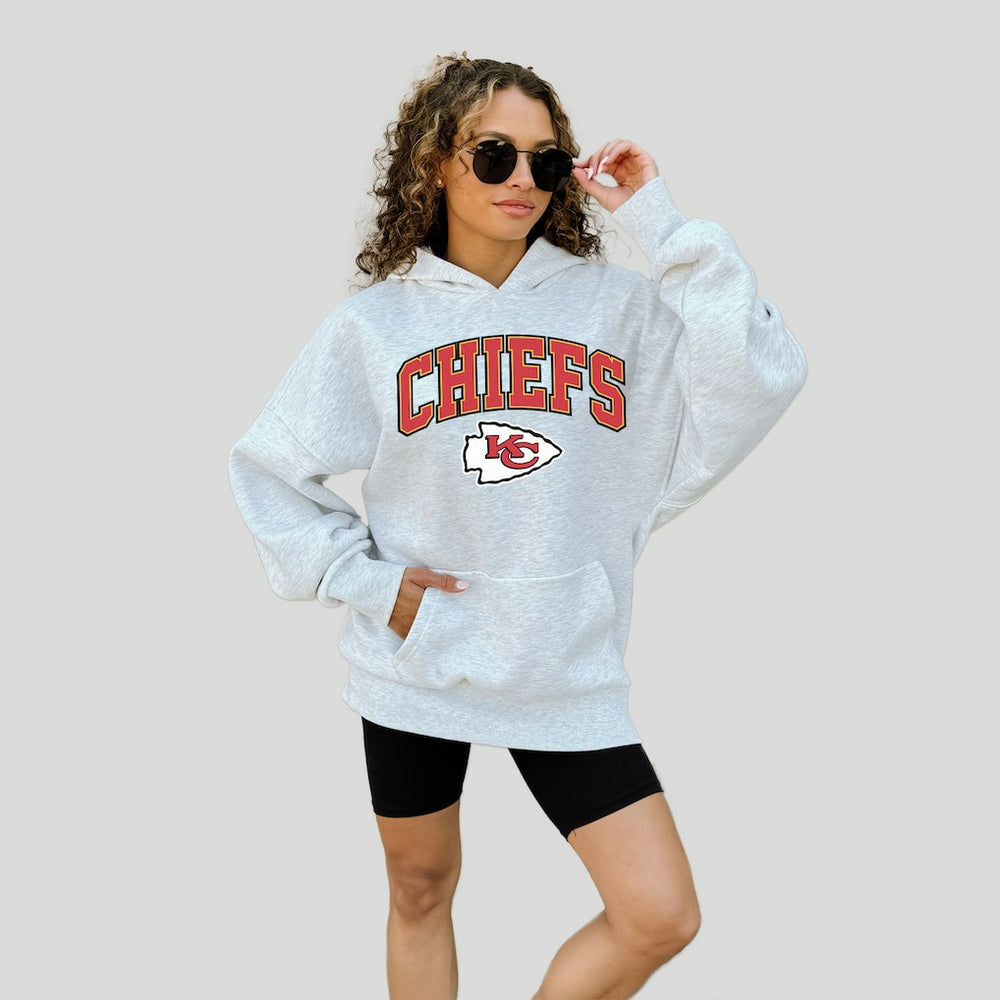 Kansas City Chiefs Gameday Couture Women's Fan Edition Premium Weight Hoodie Ash | NFL