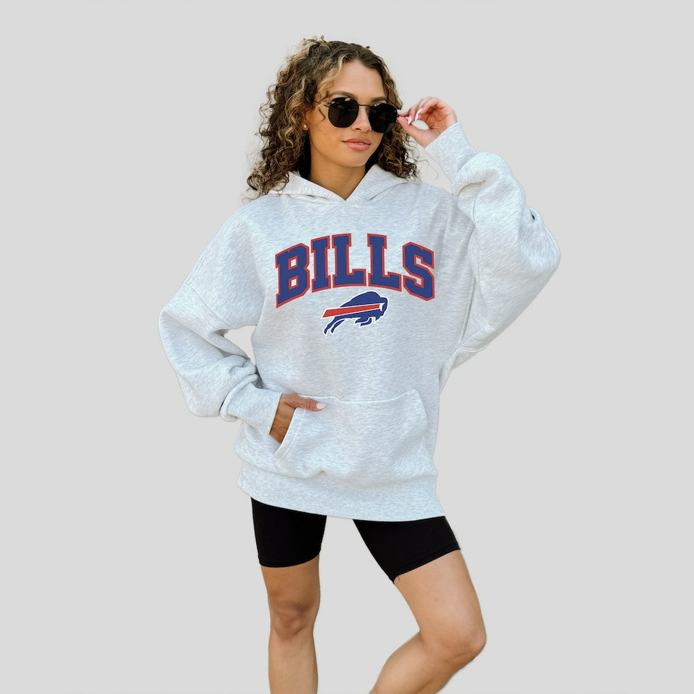 Buffalo Bills Gameday Couture Women's Fan Edition Premium Weight Hoodie Ash | NFL