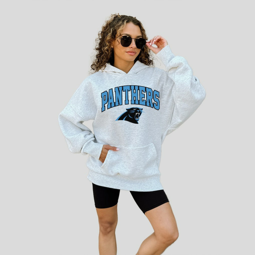 Carolina Panthers Gameday Couture Women's Fan Edition Premium Weight Hoodie Ash | NFL