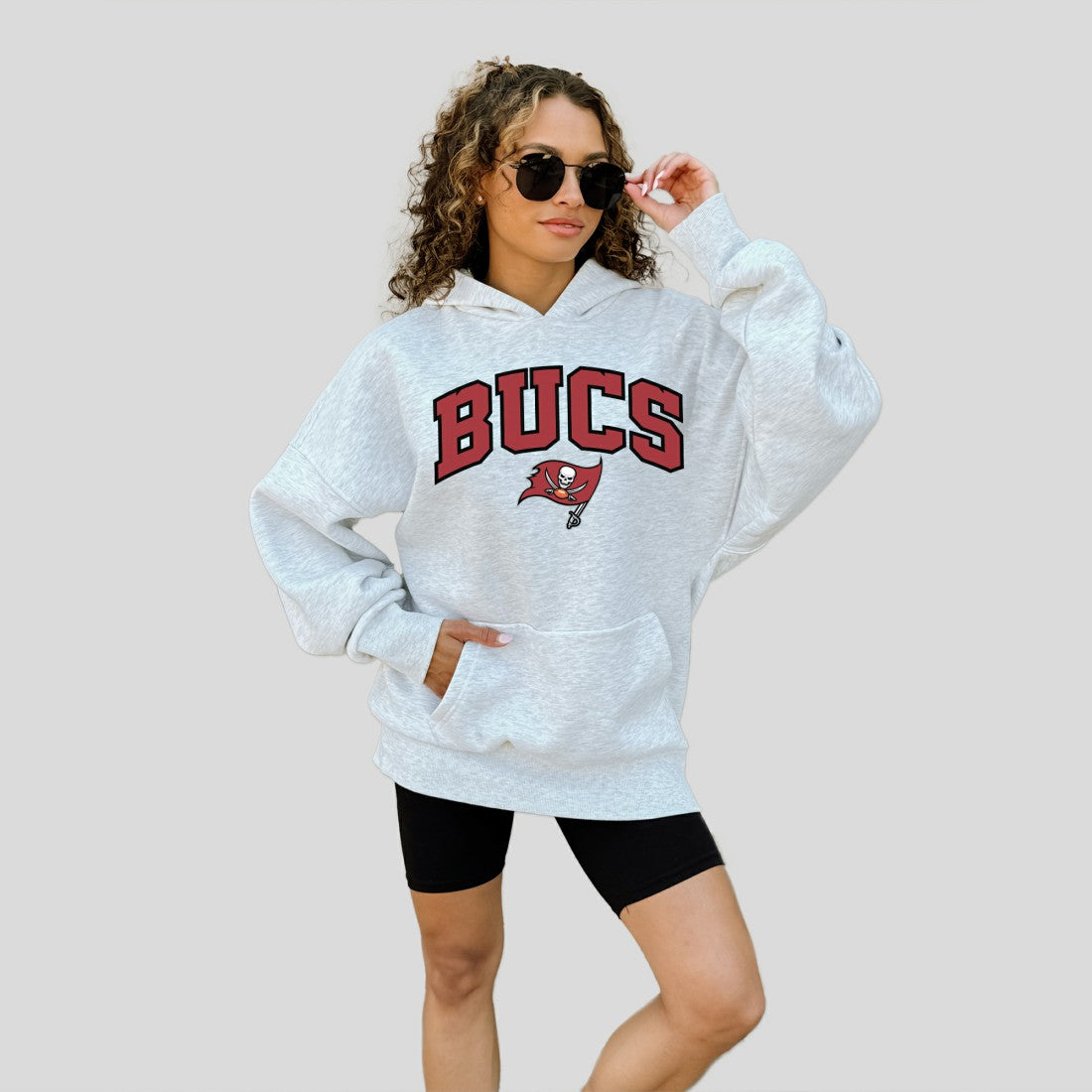 Tampa Bay Buccaneers Gameday Couture Women's Fan Edition Premium Weight Hoodie Ash | NFL
