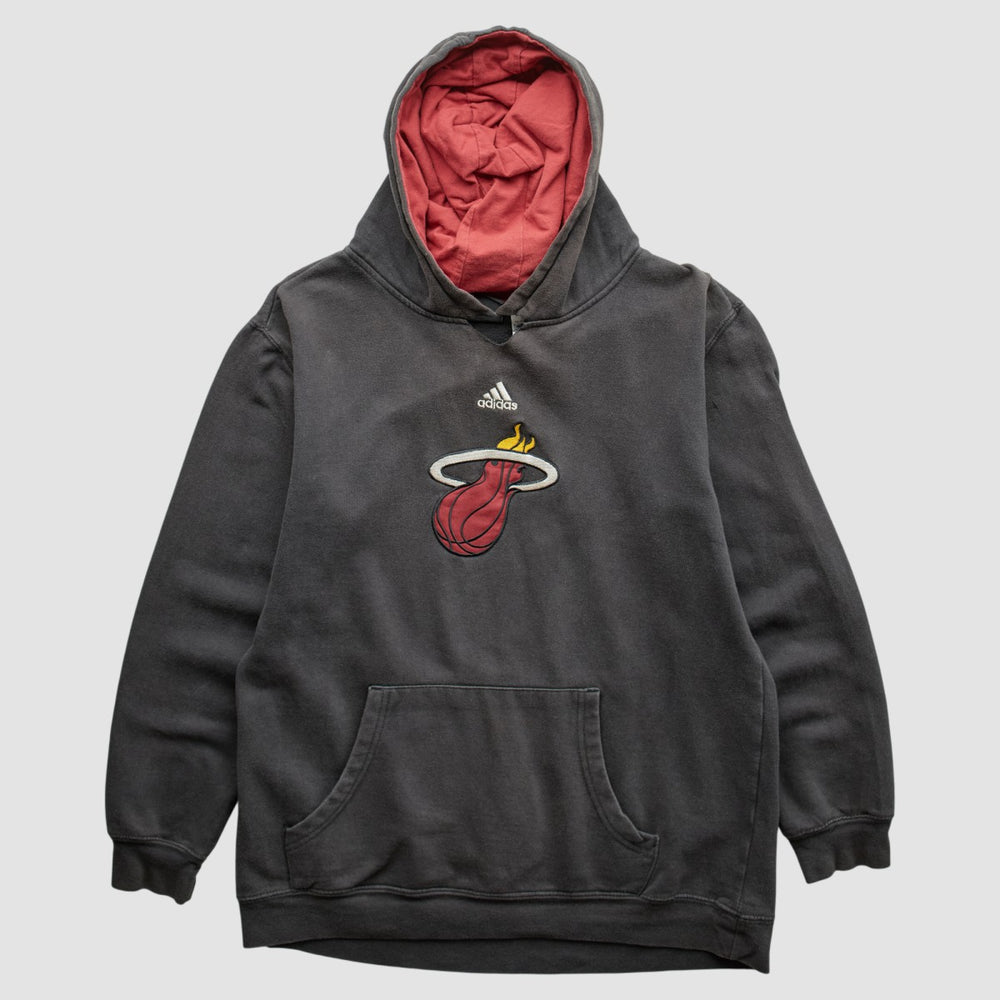 Miami Heat 2000s Pullover Sweatshirt Charcoal Vintage - NBA