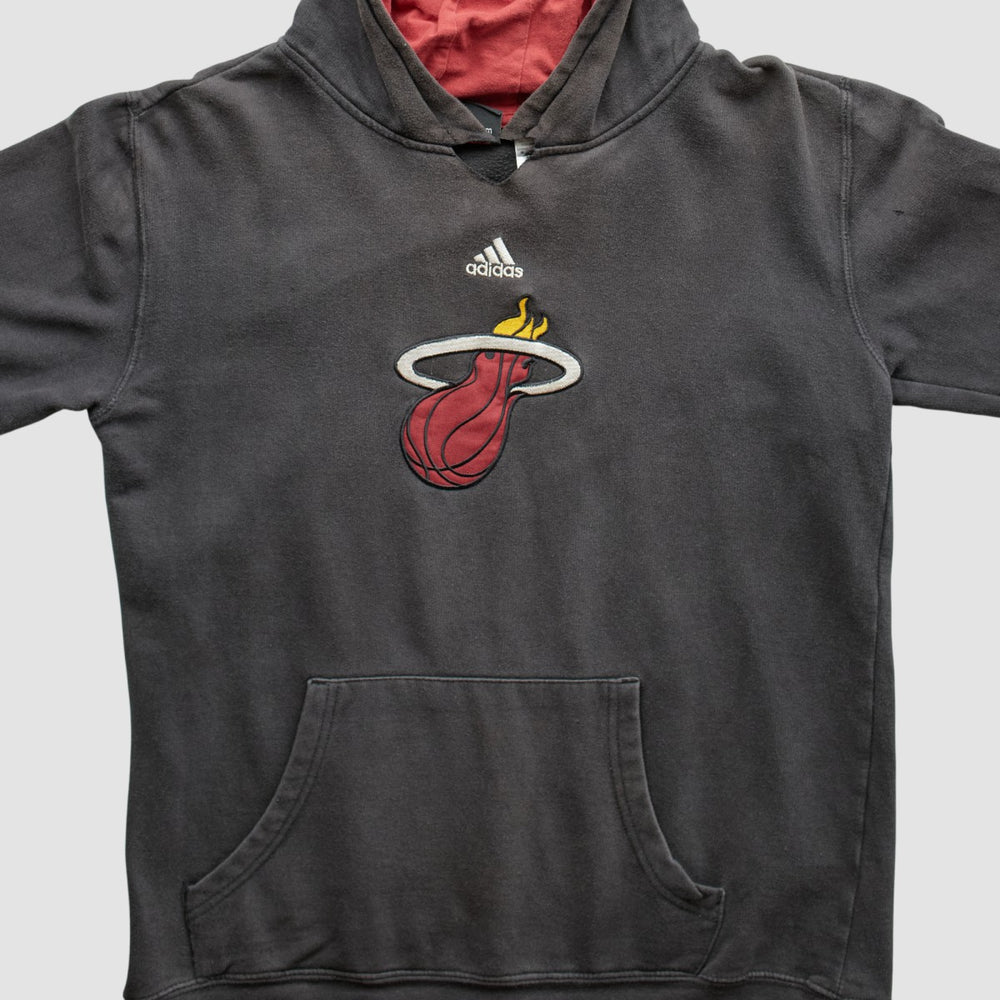 Miami Heat 2000s Pullover Sweatshirt Charcoal Vintage - NBA