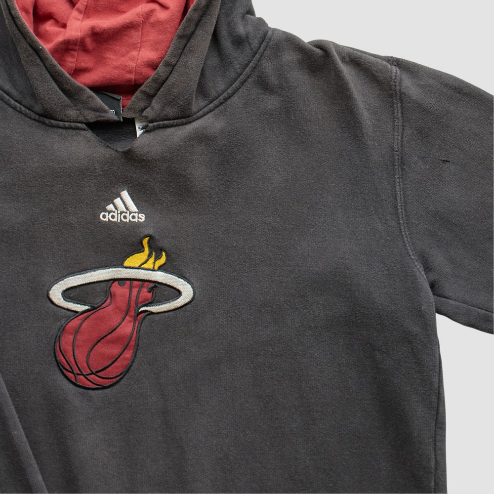 Miami Heat 2000s Pullover Sweatshirt Charcoal Vintage - NBA