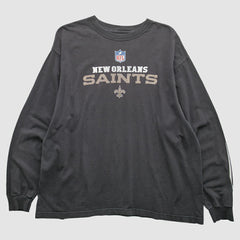New Orleans Saints 2000s Long Sleeve T-Shirt Black Vintage | Fanatics