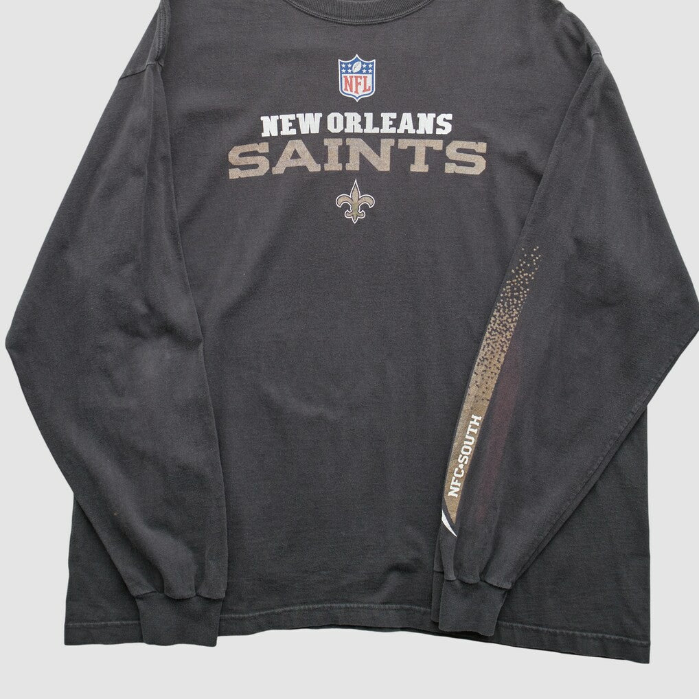 New Orleans Saints 2000s Long Sleeve T-Shirt Black Vintage | Fanatics