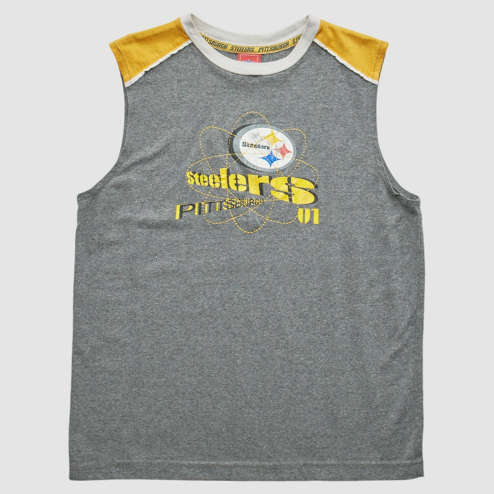 Pittsburgh Steelers NFL 2000s Pullover Tank Heather Gray Vintage | Fanatics
