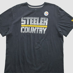 Pittsburgh Steelers 2010s T-Shirt Black Vintage | Fanatics