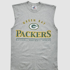 Green Bay Packers Logo Athletic 2000s Tank Heather Gray Vintage | Fanatics