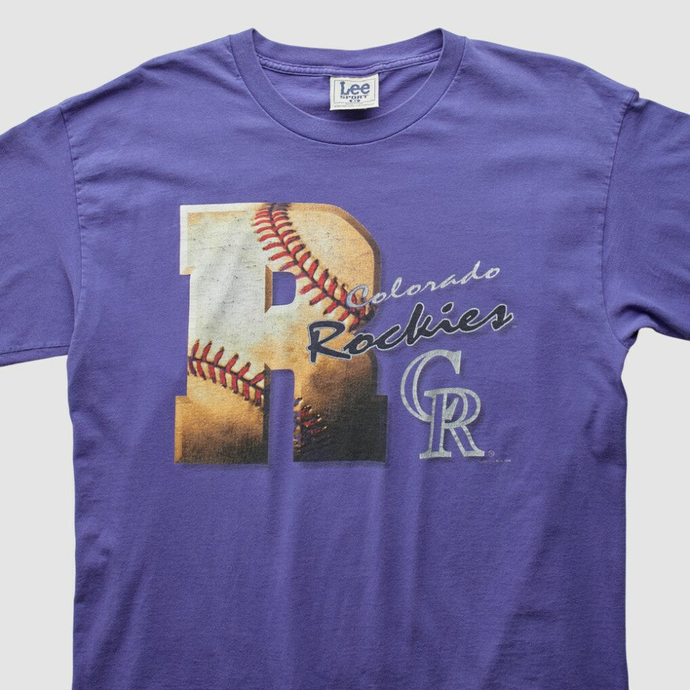 Colorado Rockies Lee Apparel 90s T-Shirt - MLB