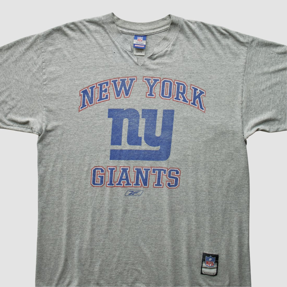 New York Giants Reebok 2000s T-Shirt Heather Gray Vintage | Fanatics