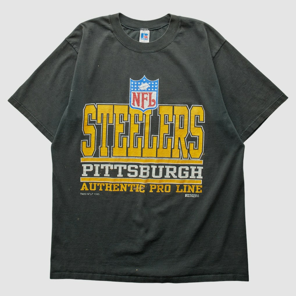 Pittsburgh Steelers Russell 1995 T-Shirt Black Vintage | Fanatics