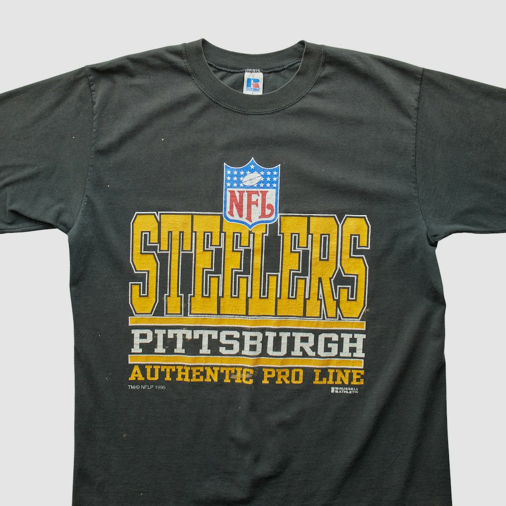 Pittsburgh Steelers Russell 1995 T-Shirt Black Vintage | Fanatics