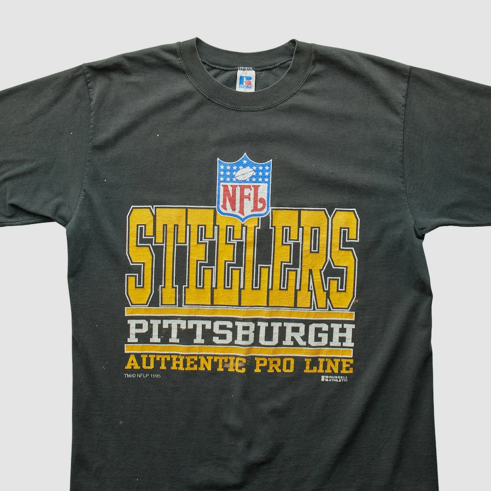 Pittsburgh Steelers Russell 1995 T-Shirt Black Vintage | Fanatics