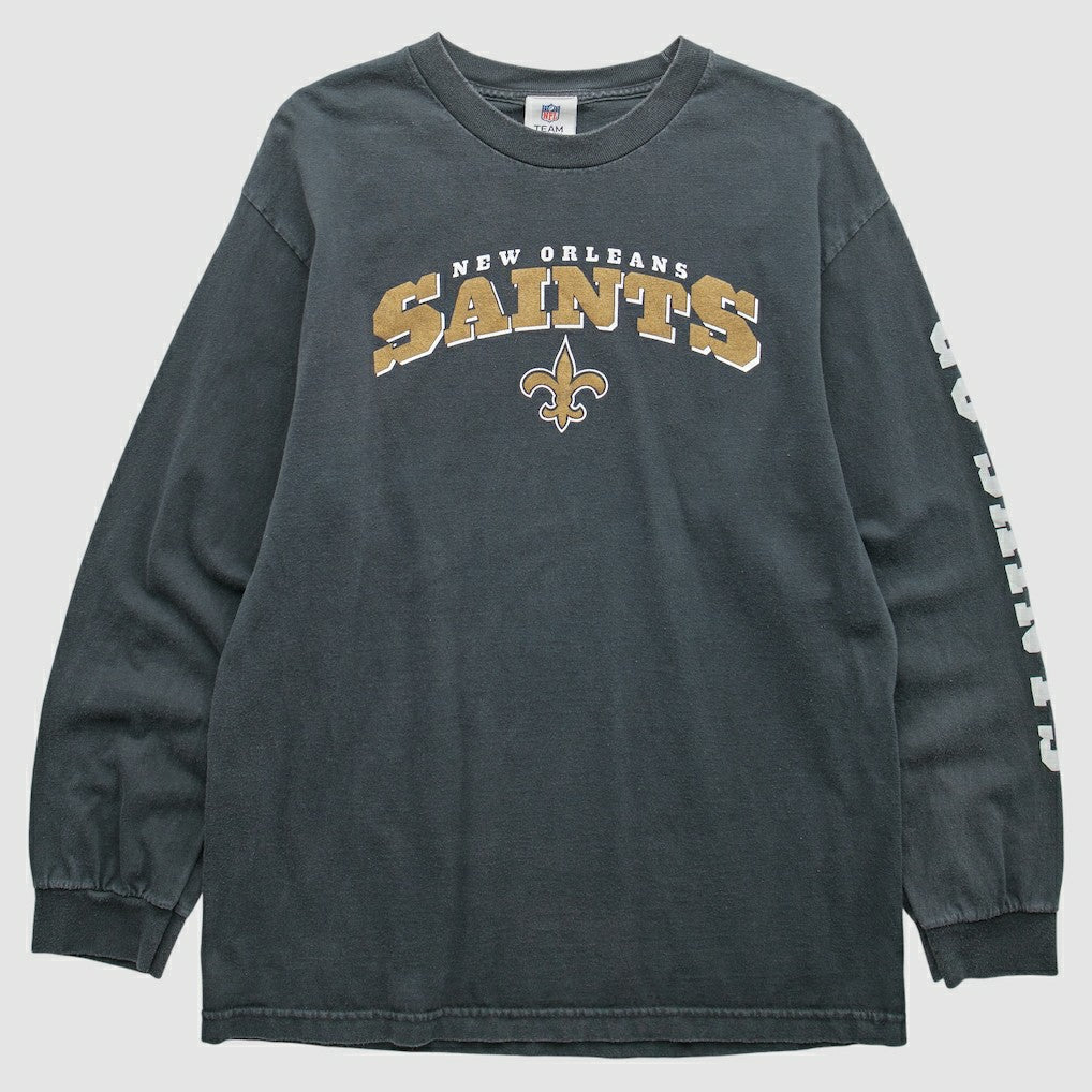 New Orleans Saints NFL 2000s Long Sleeve T-Shirt Black Vintage | Fanatics
