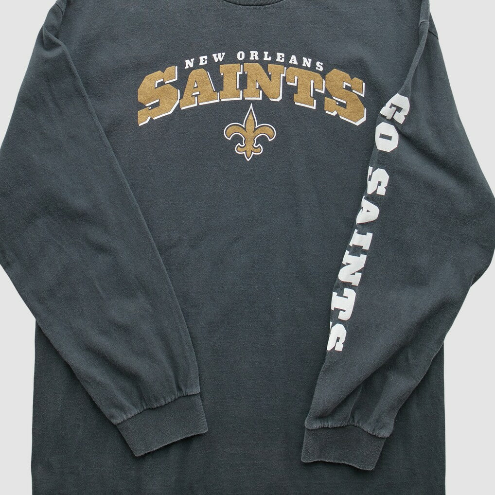 New Orleans Saints NFL 2000s Long Sleeve T-Shirt Black Vintage | Fanatics