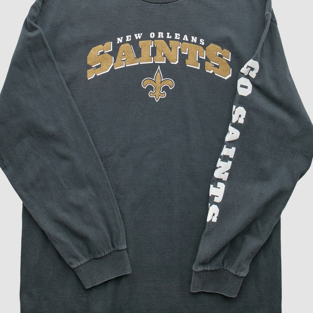 New Orleans Saints NFL 2000s Long Sleeve T-Shirt Black Vintage | Fanatics