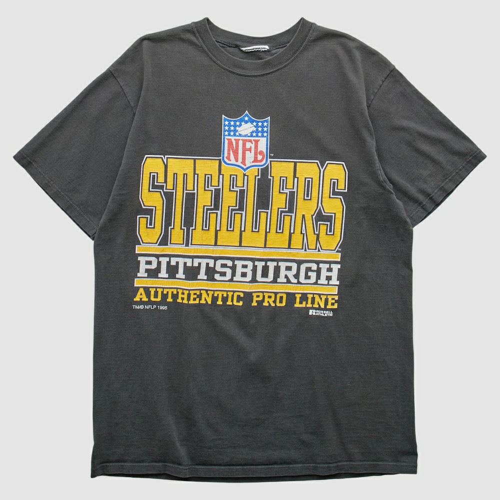 Pittsburgh Steelers Russell 1995 Pullover T-Shirt Black Vintage | Fanatics