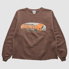 Cleveland Browns 2001 Pullover Sweatshirt Brown Vintage | Fanatics