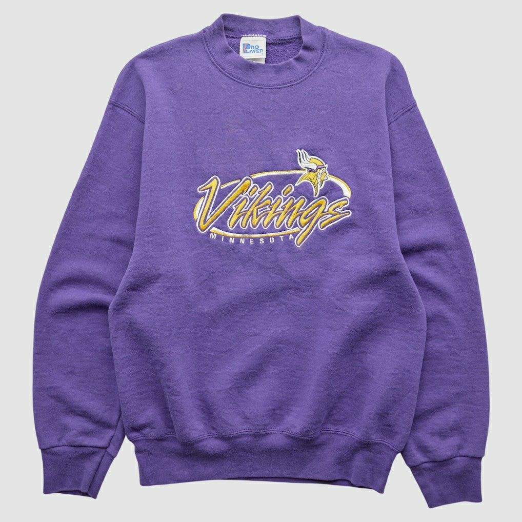 Minnesota Vikings Pro Player 90s Pullover Sweatshirt Purple Vintage | Fanatics