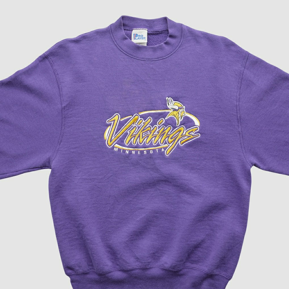 Minnesota Vikings Pro Player 90s Pullover Sweatshirt Purple Vintage | Fanatics