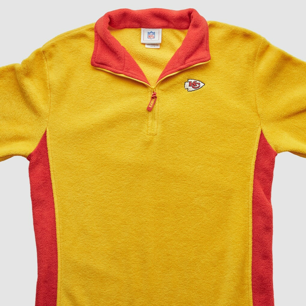 Kansas City Chiefs NFL 2000s 1/4 Zip Sweatshirt Yellow Vintage | Fanatics