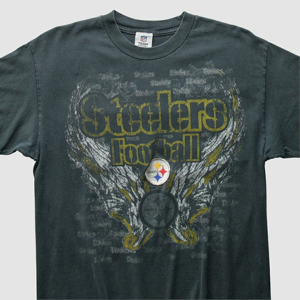 Pittsburgh Steelers NFL 2010s T-Shirt Charcoal Vintage | Fanatics
