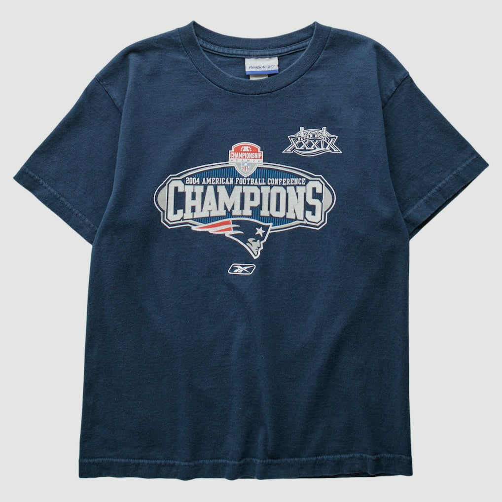 New England Patriots Reebok 2004 T-Shirt Navy Vintage | Fanatics