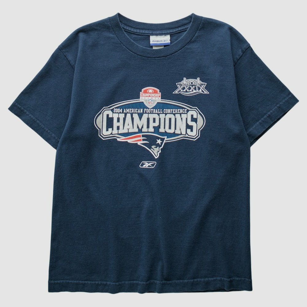 New England Patriots Reebok 2004 T-Shirt Navy Vintage | Fanatics