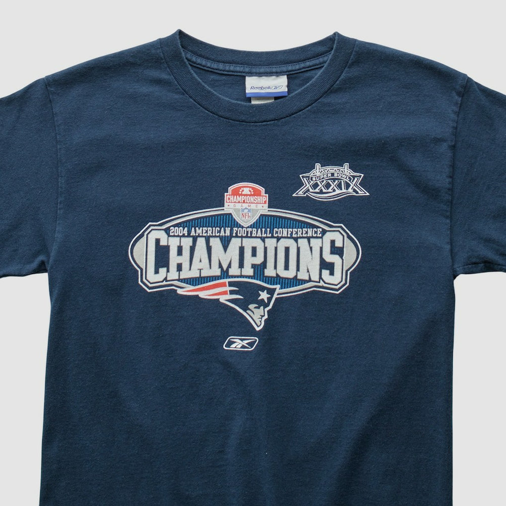 New England Patriots Reebok 2004 T-Shirt Navy Vintage | Fanatics