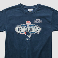 New England Patriots Reebok 2004 T-Shirt Navy Vintage | Fanatics
