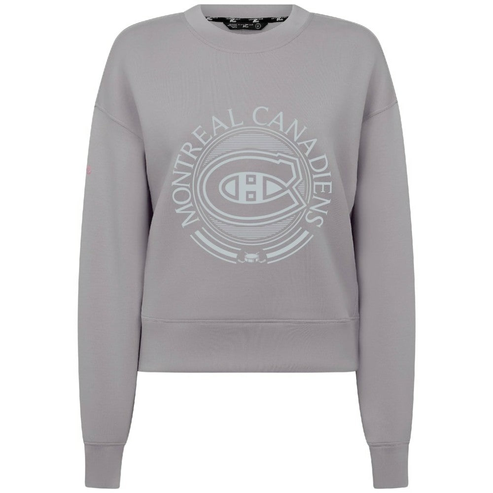 Montreal Canadiens Levelwear Women's Slate & Snow Sponge Tri-Blend Sweatshirt - Gray - NHL