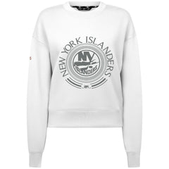 New York Islanders Levelwear Women's Slate & Snow Sponge Tri-Blend Sweatshirt - White - NHL