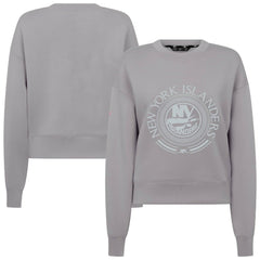 New York Islanders Levelwear Women's Slate & Snow Sponge Tri-Blend Sweatshirt - Gray - NHL