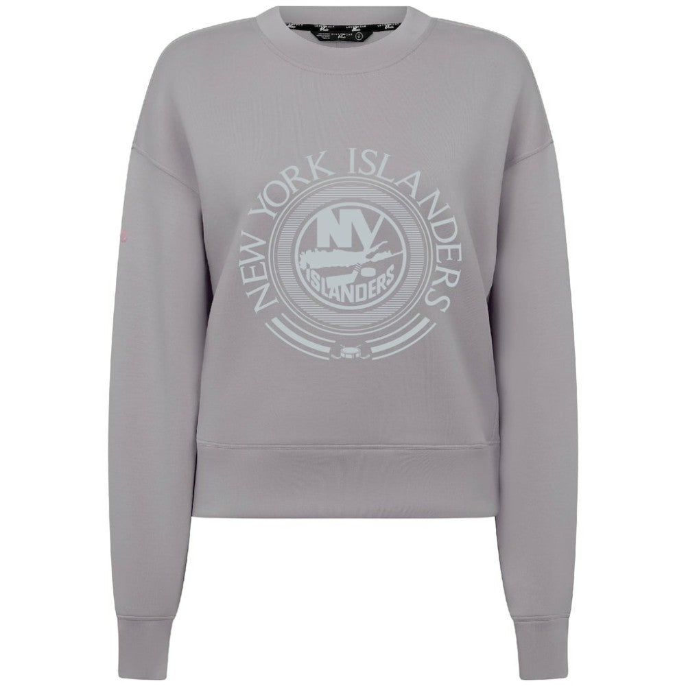 New York Islanders Levelwear Women's Slate & Snow Sponge Tri-Blend Sweatshirt - Gray - NHL