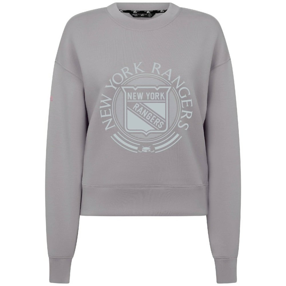 New York Rangers Levelwear Women's Slate & Snow Sponge Tri-Blend Sweatshirt - Gray - NHL
