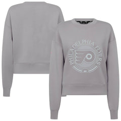 Philadelphia Flyers Levelwear Women's Slate & Snow Sponge Tri-Blend Sweatshirt - Gray - NHL