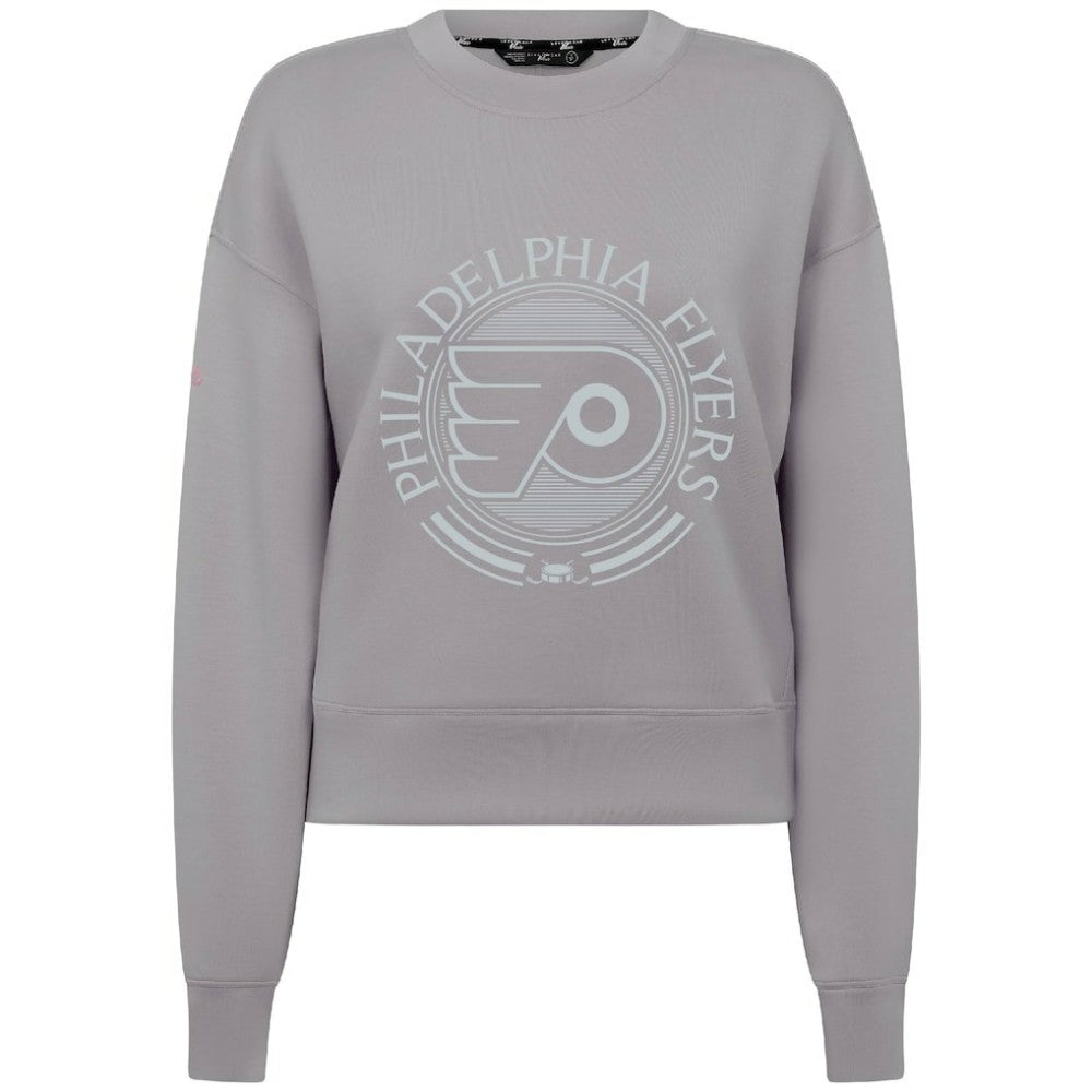 Philadelphia Flyers Levelwear Women's Slate & Snow Sponge Tri-Blend Sweatshirt - Gray - NHL