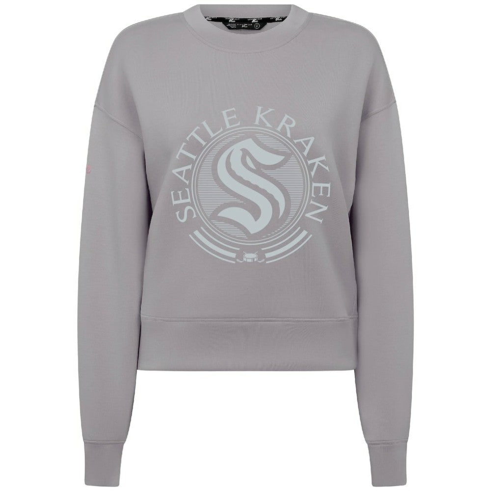 Seattle Kraken Levelwear Women's Slate & Snow Sponge Tri-Blend Sweatshirt - Gray - NHL