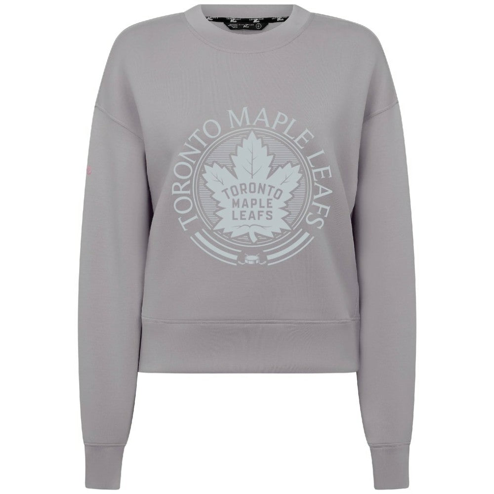Toronto Maple Leafs Levelwear Women's Slate & Snow Sponge Tri-Blend Sweatshirt - Gray - NHL