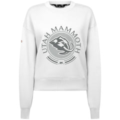 Utah Mammoth Levelwear Women's Slate & Snow Sponge Tri-Blend Sweatshirt - White - NHL
