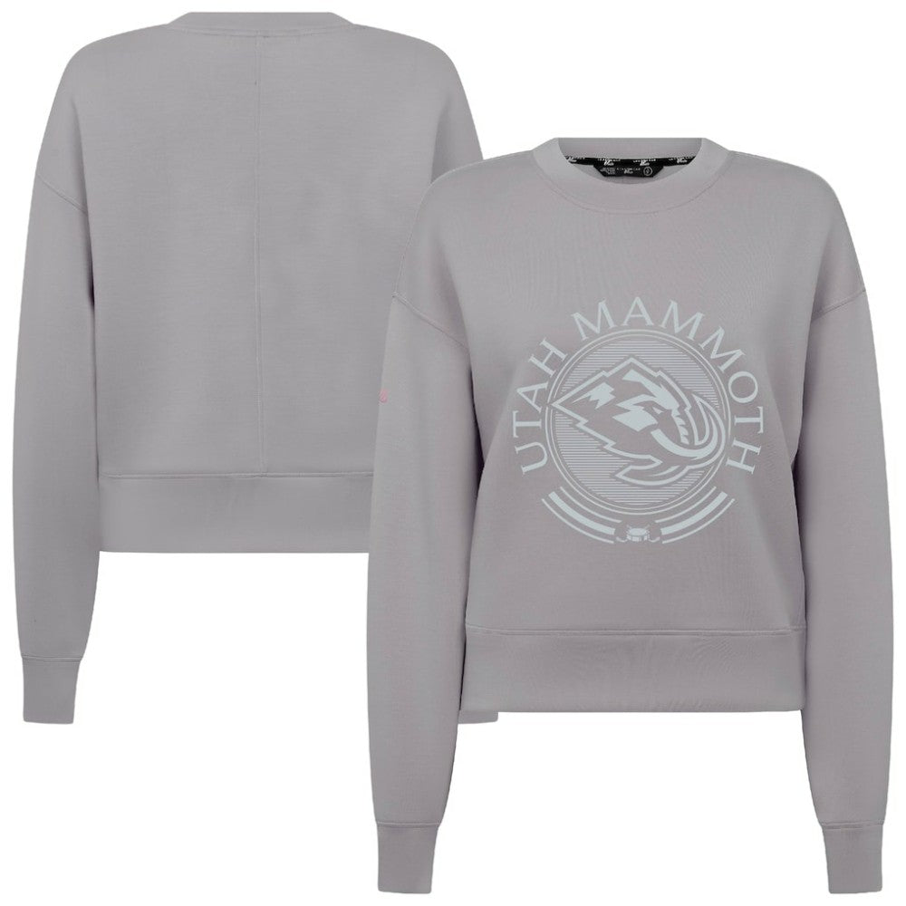 Utah Mammoth Levelwear Women's Slate & Snow Sponge Tri-Blend Sweatshirt - Gray - NHL