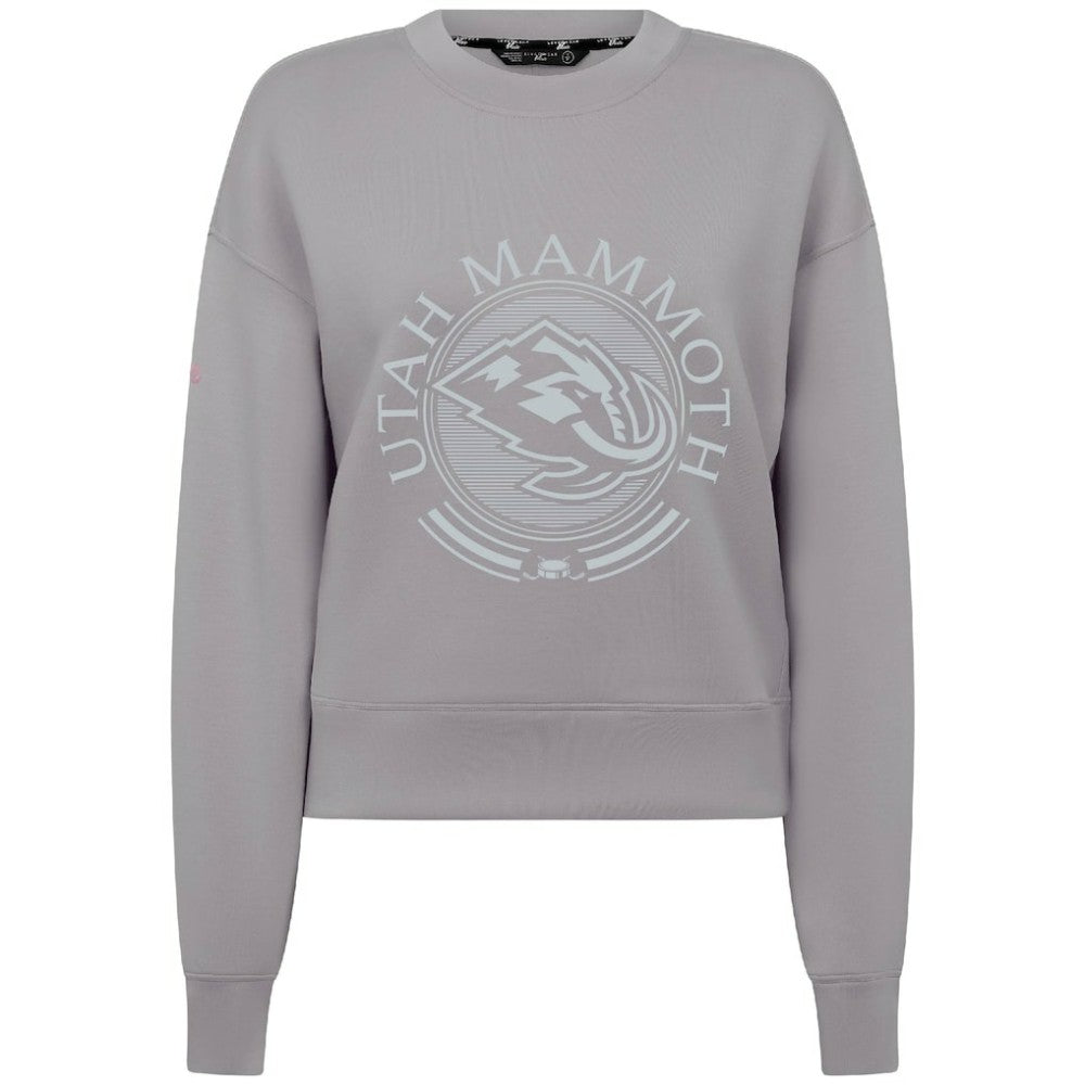 Utah Mammoth Levelwear Women's Slate & Snow Sponge Tri-Blend Sweatshirt - Gray - NHL