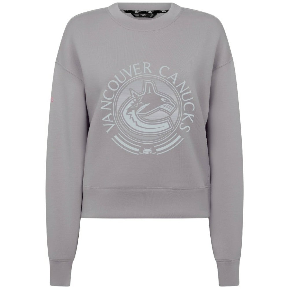 Vancouver Canucks Levelwear Women's Slate & Snow Sponge Tri-Blend Sweatshirt - Gray - NHL