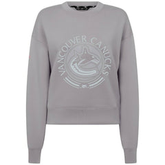 Vancouver Canucks Levelwear Women's Slate & Snow Sponge Tri-Blend Sweatshirt - Gray - NHL