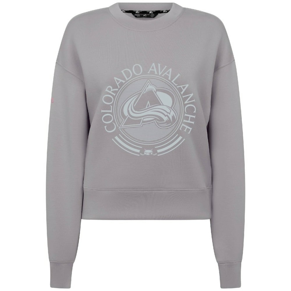 Colorado Avalanche Levelwear Women's Slate & Snow Sponge Tri-Blend Sweatshirt - Gray - NHL
